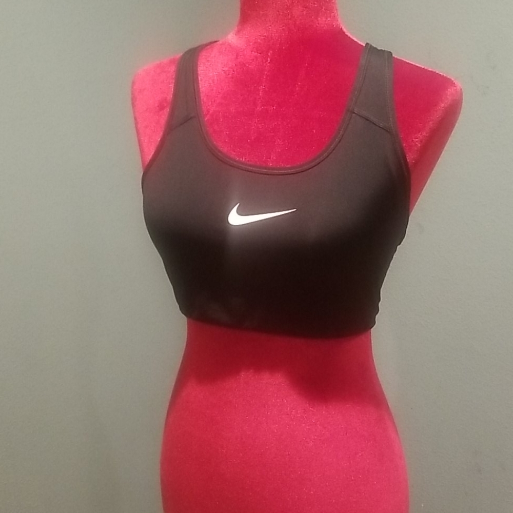 Nike White Racer back sports bra